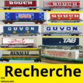 Recherche divers wagons porte conteneurs // kangourou // caisses mobiles