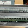 LS MODELS SET 47216-1 / 47216-2 UIC -X Bm époque 4 vert toit argenté 9 et 12 compartiments.