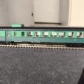 Rame de 6 voitures type K de la SNCB, époque III, vert 2 tons.