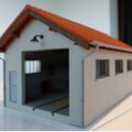 Remise pour draisine DECAPOD montée et décorée