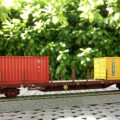 Rivarossi - Wagon plat CFL chargé de 2 conteneurs 20' - 2414