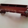 wagon trémie à bogies REE type Fad EX SELLIER LEBLANC