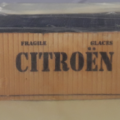 2 Accessoires pour décor ou chargement wagon plat: Conteneur Citroen et 2 Tourets à câble