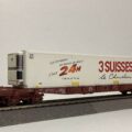 Jouef - Wagon plat avec conteneur frigorifique "3 SUISSES" - HJ 6213