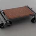 2 Articles pour décor: Lorrys avec son plancher et Bois de chauffage avec range bûches