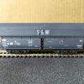 Wagons SNCF, trémie à bogies SGW n° SVywf 539486. Marque ROCO, référence 4386 F.