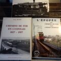 lot de 3 livres sur les transports à Lyon et ses environs