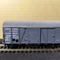 Wagon couvert SNCF à 2 essieux du réseau des houillères du bassin de Lorraine. Marque Kleinmodellbahn