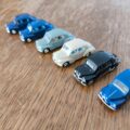 Vends un lot de 6 voitures 4cv Renault. Marque NOREV. Neuves. Idéal pour le chargement d'un wagon STVA