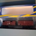 2 wagons couvert 20T PLM WB-263 & WB-696 mélangés REE Modèles