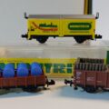 Lot de trois Wagons Marchandises Minitrix