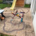 PLAYSKOOL TRAIN VINTAGE, énorme circuit