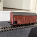Wagon couvert type Gms 30 de la DB n° 225636. Epoque III. Marque BRAWA , référence 45901