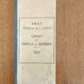Carnet de profils et schémas des lignes de la région OUEST .1957.