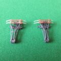 2 pantographes fins BI-PALETTES pour BB 22200 / 25100 / 25200 ROCO Neufs # COMPATIBLE JOUEF-RIVAROSSI-PIKO ...